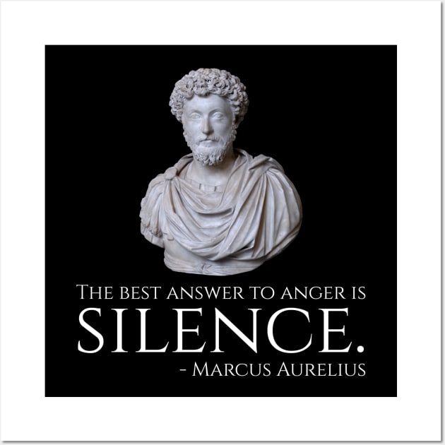 Marcus Aurelius - Stoicism Quote On Anger - Motivational Wall Art by Styr Designs